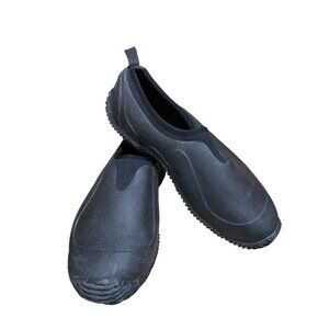 Sloggers Mens 11 Black Waterproof Slip-On Garden Rain Shoes Comfort